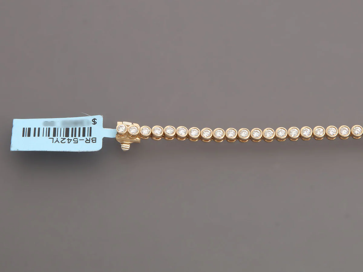 14K Yellow Gold 2.70-Carat Diamond Bracelet - Image 3