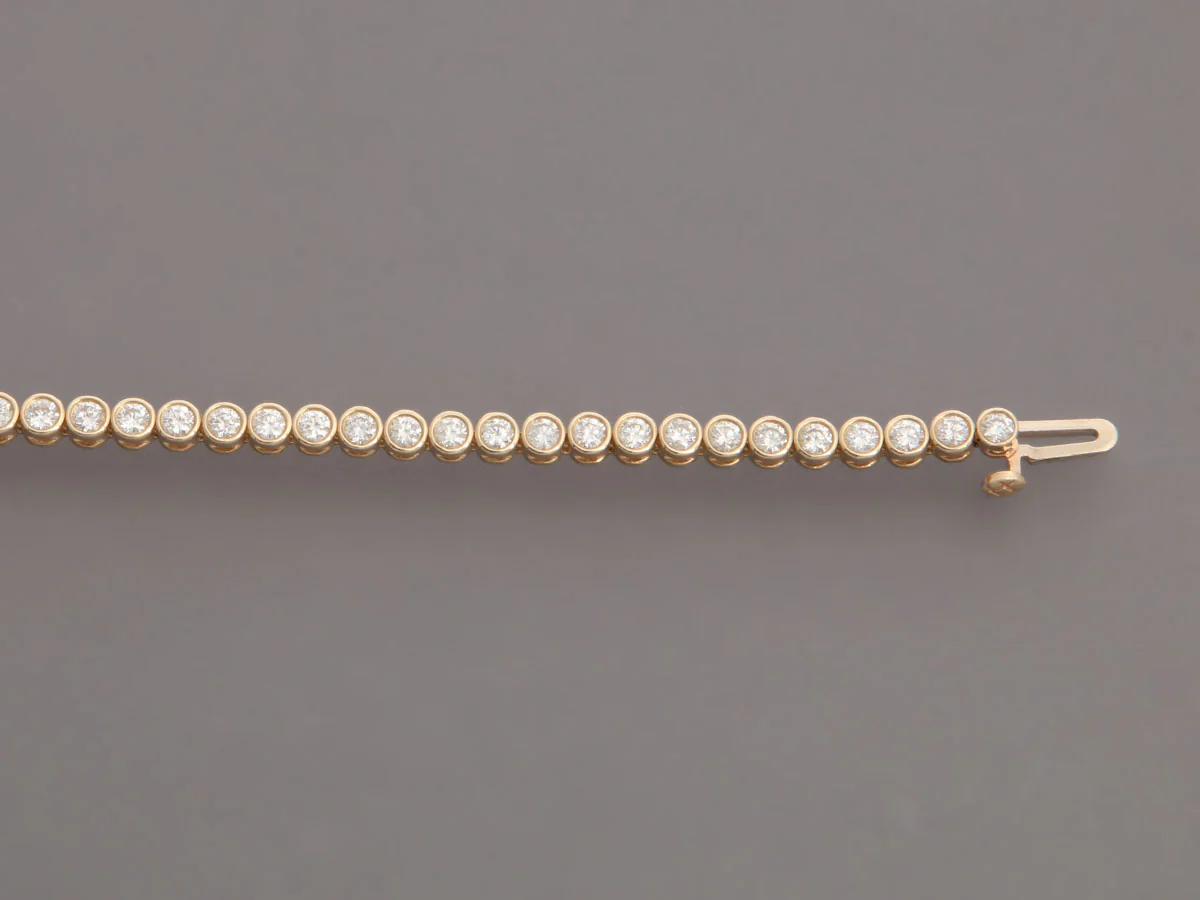14K Yellow Gold 2.70-Carat Diamond Bracelet - Image 4