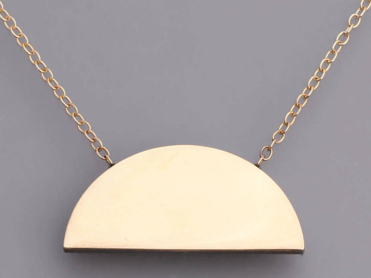 Andrea Fohrman 14K Gold Multistone Rainbow Pendant Necklace - Image 3