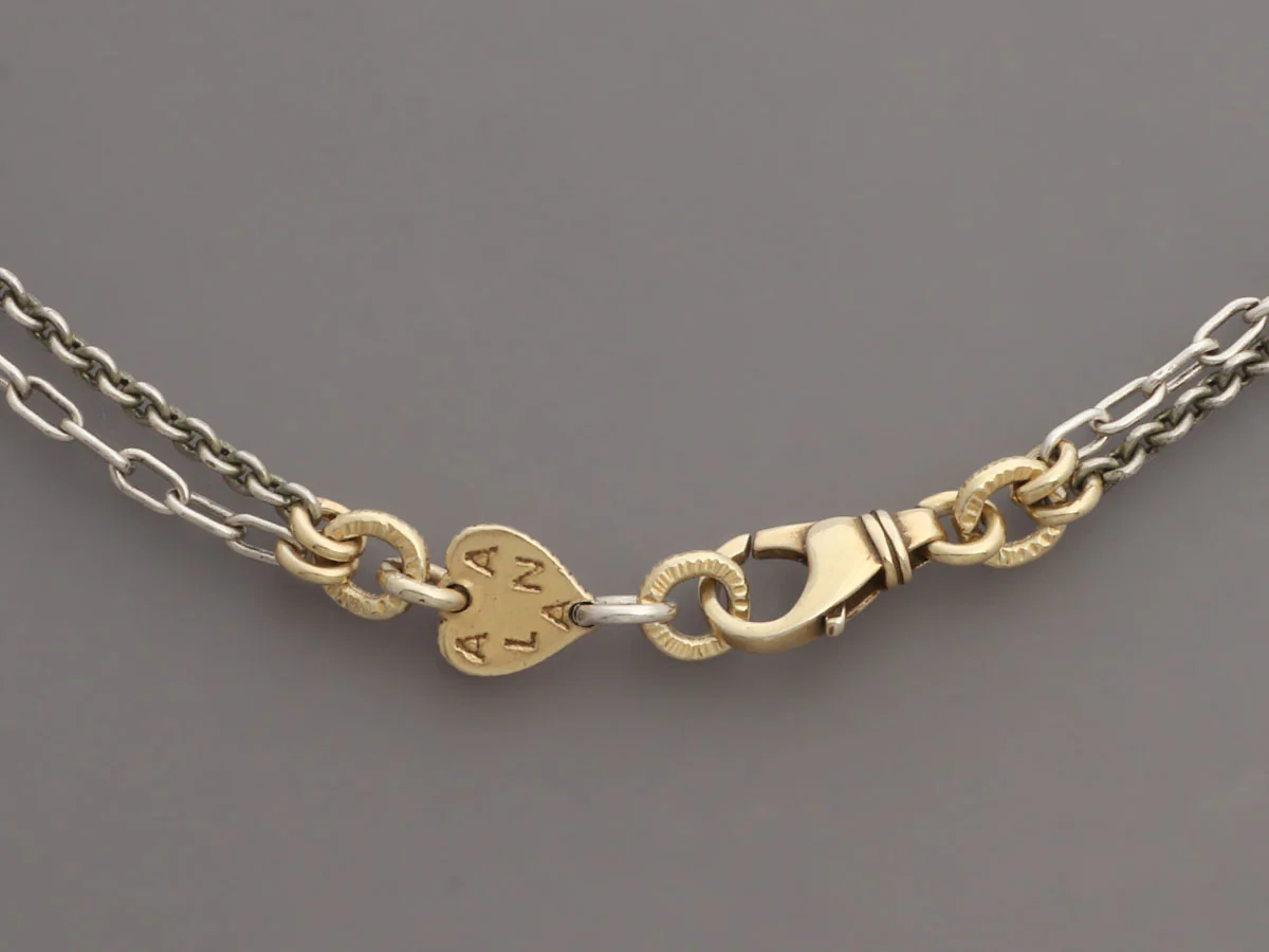 Alana Leigh Two-Tone Long Pendant Necklace - Image 4
