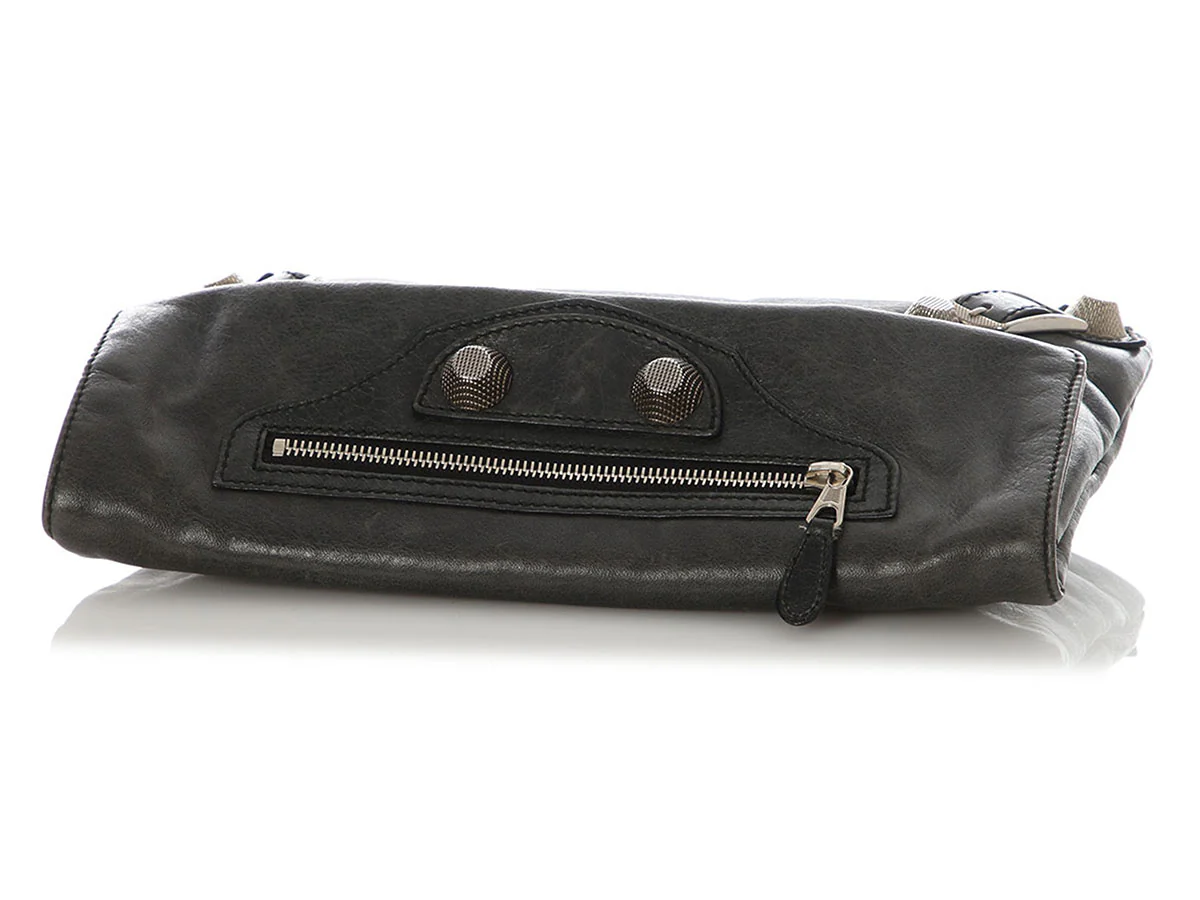 Balenciaga 2008 Graphite Agneau Giant 21 Envelope Clutch - Image 7