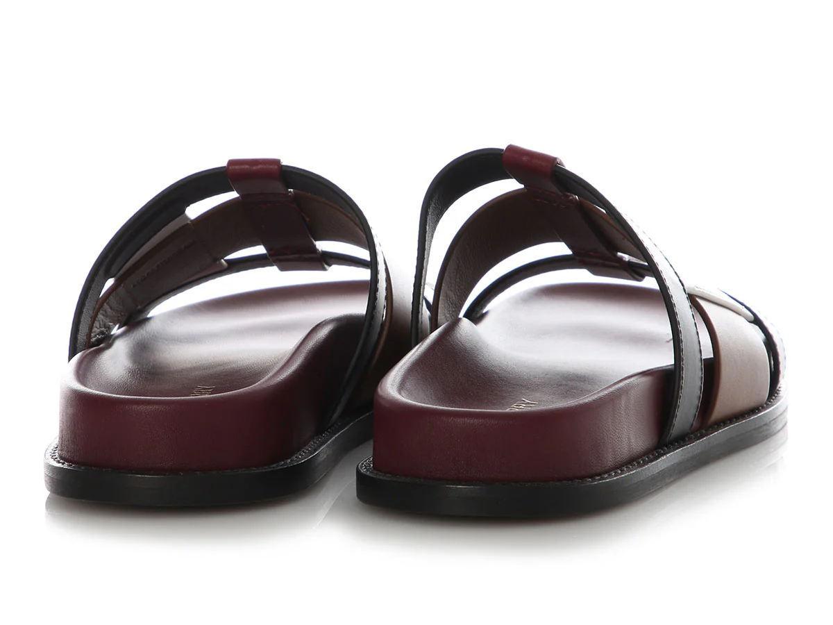 Burberry Dark Birch Colorblocked Thelma Sandals - Image 4