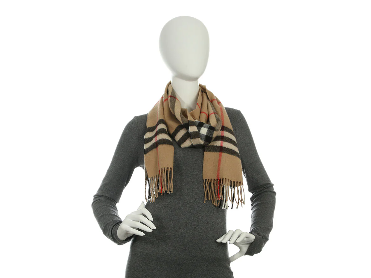 Burberry Giant Check Cashmere Scarf - Image 3