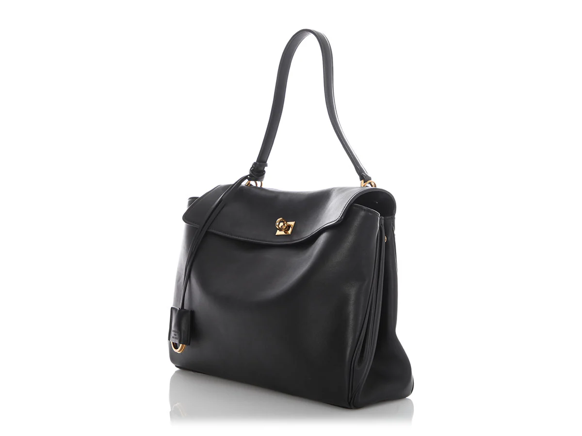 Balenciaga Medium Black Calfskin Rodeo - Image 3