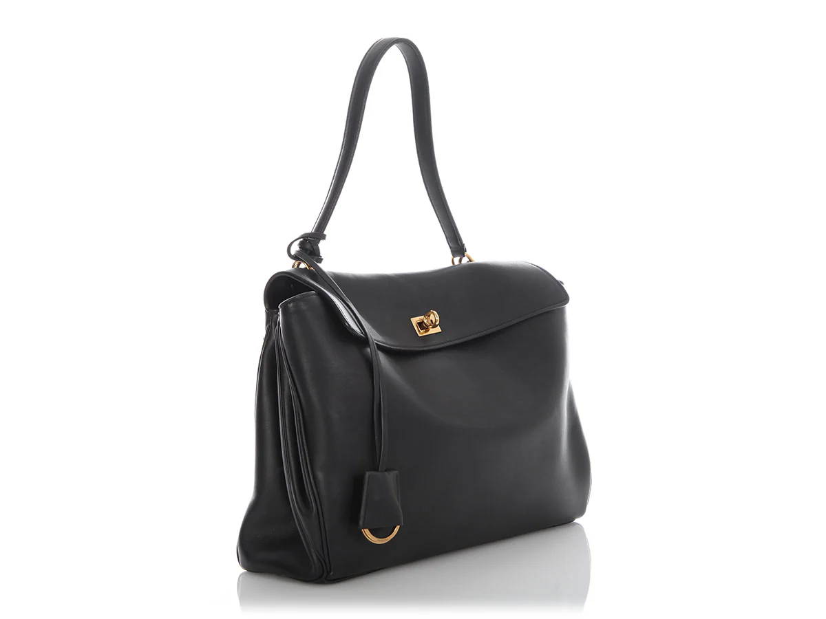 Balenciaga Medium Black Calfskin Rodeo - Image 5