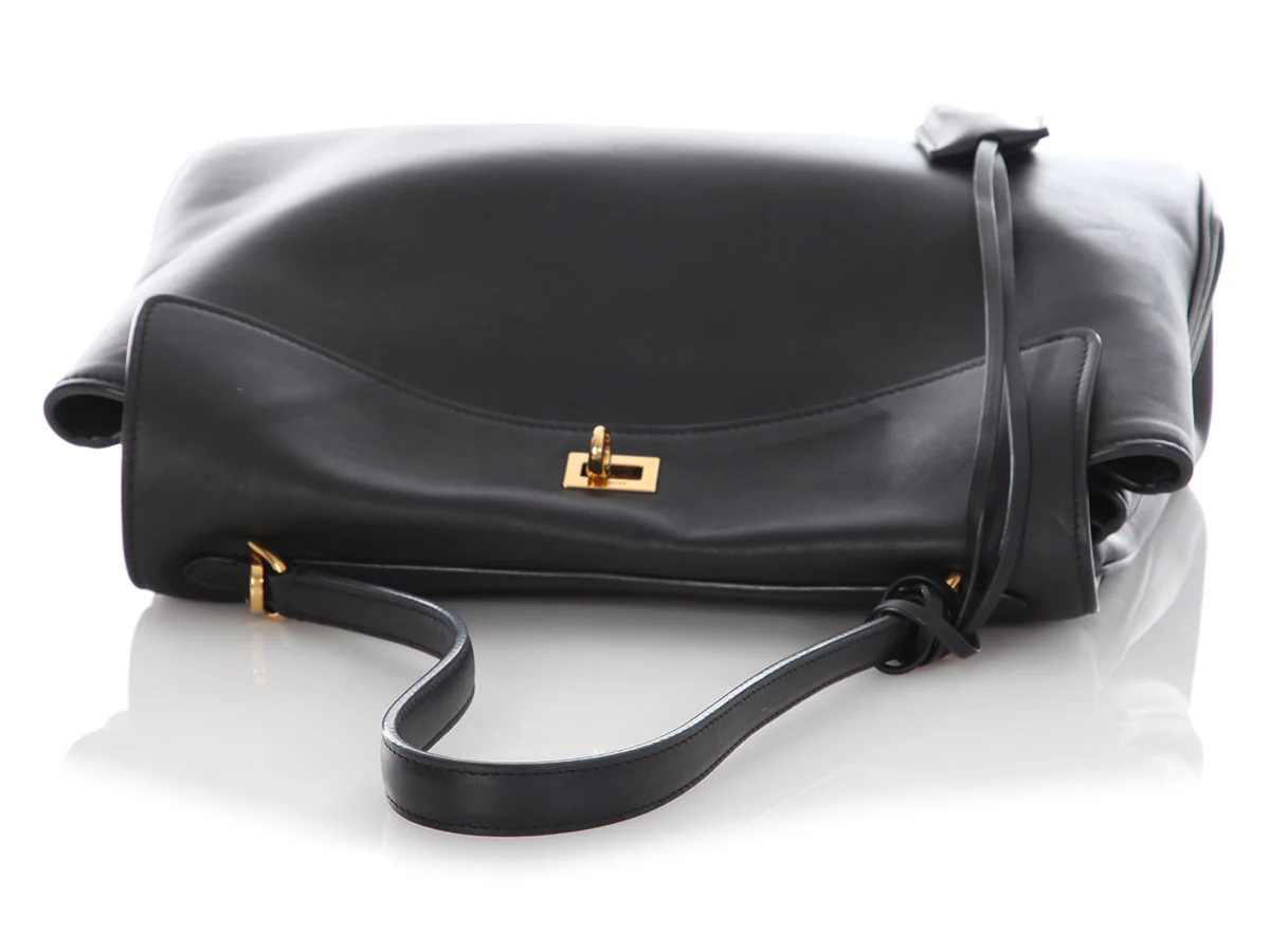 Balenciaga Medium Black Calfskin Rodeo - Image 7