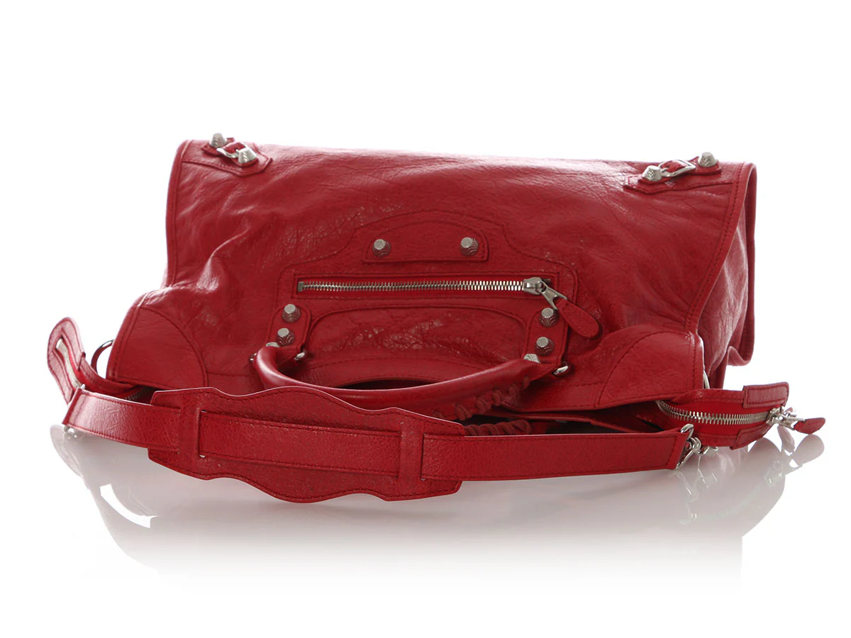 Balenciaga 2012 Coquelicot Agneau Giant 12 City - Image 7