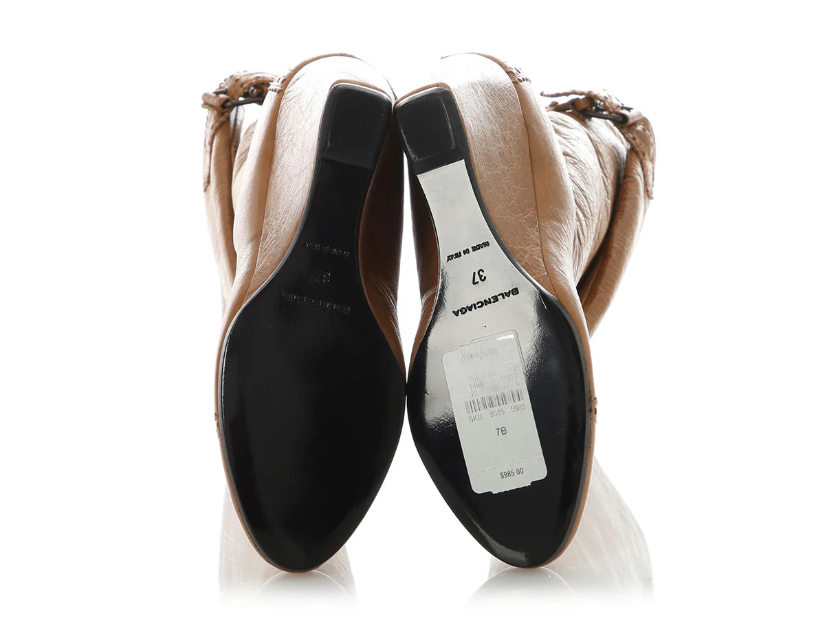Balenciaga Cumin Brogues Wedge Boots - Image 6