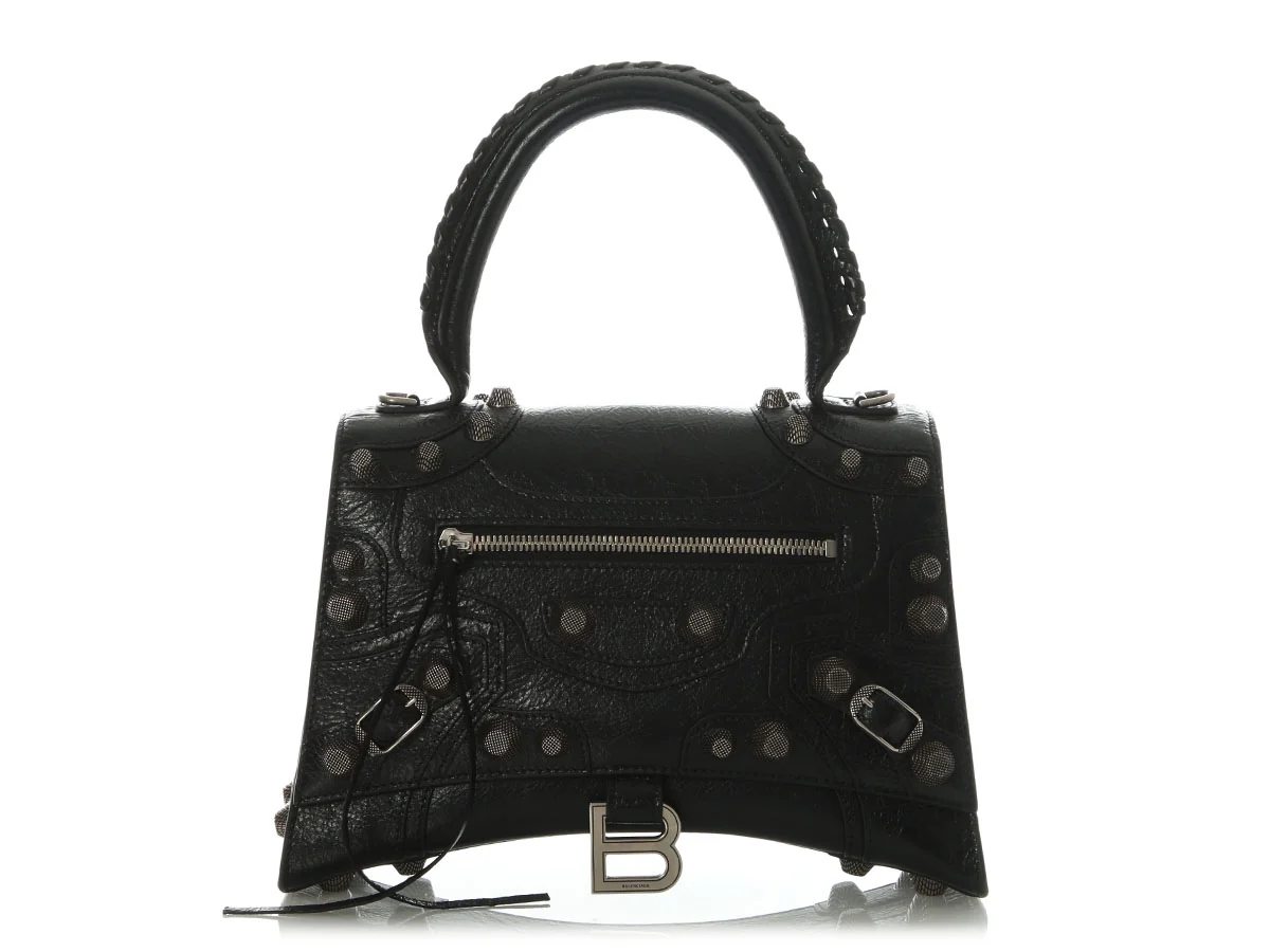 Balenciaga Small Black Hourglass x Le Cagole Top Handle Bag