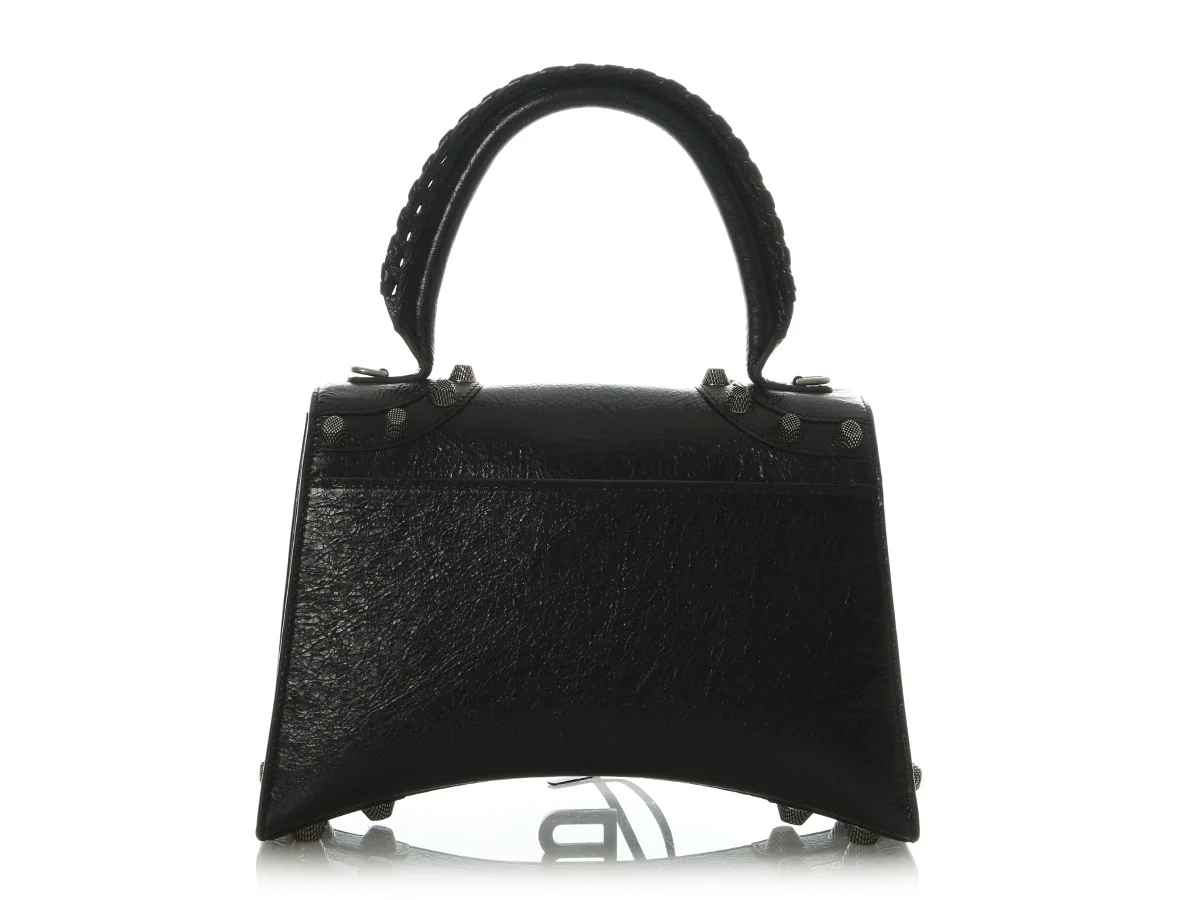 Balenciaga Small Black Hourglass x Le Cagole Top Handle Bag - Image 4