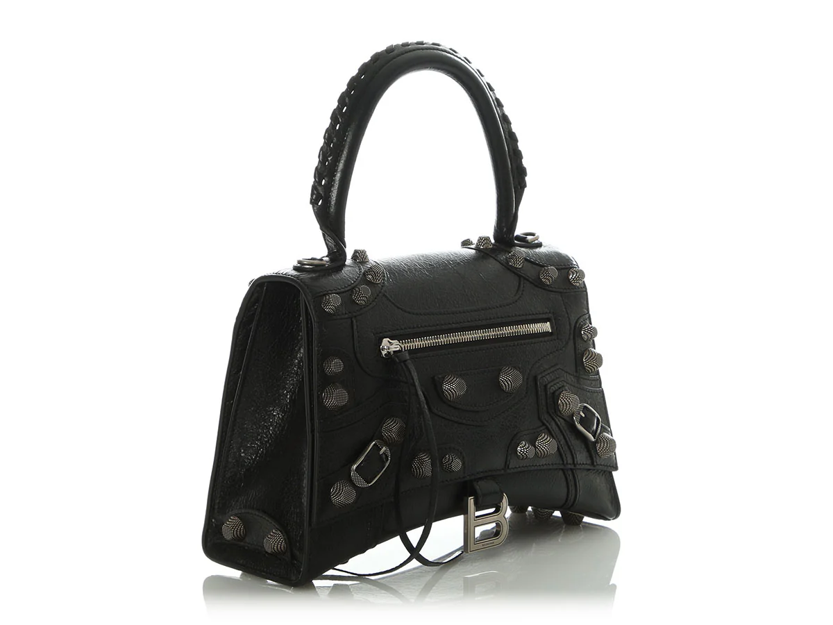 Balenciaga Small Black Hourglass x Le Cagole Top Handle Bag - Image 5