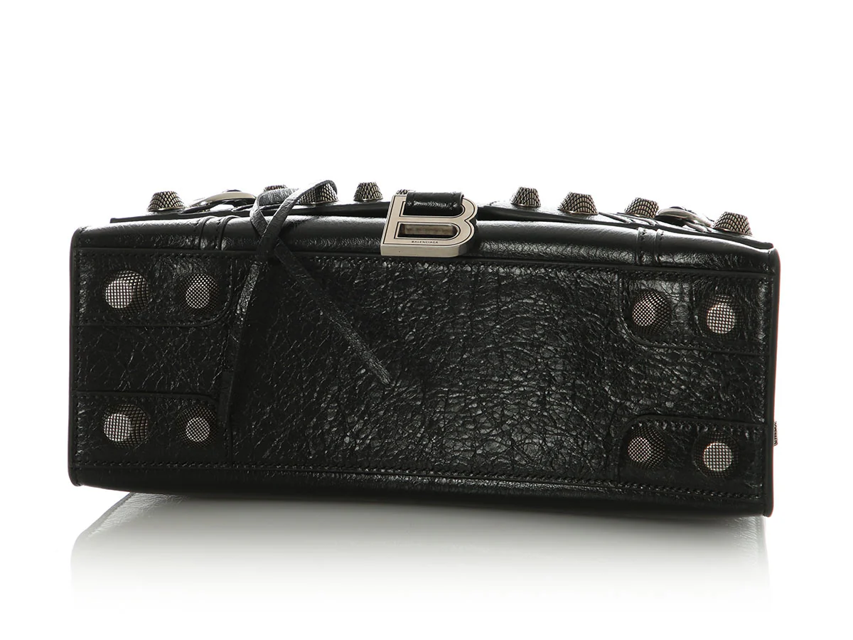 Balenciaga Small Black Hourglass x Le Cagole Top Handle Bag - Image 6