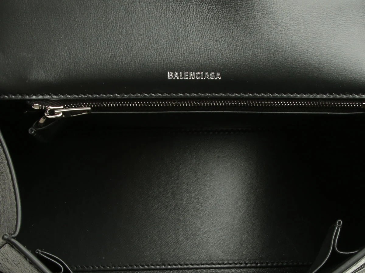 Balenciaga Small Black Hourglass x Le Cagole Top Handle Bag - Image 8