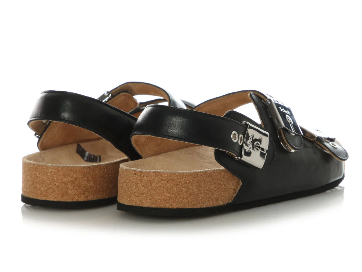 Balenciaga x Scholl Black Slingback Sandals - Image 4
