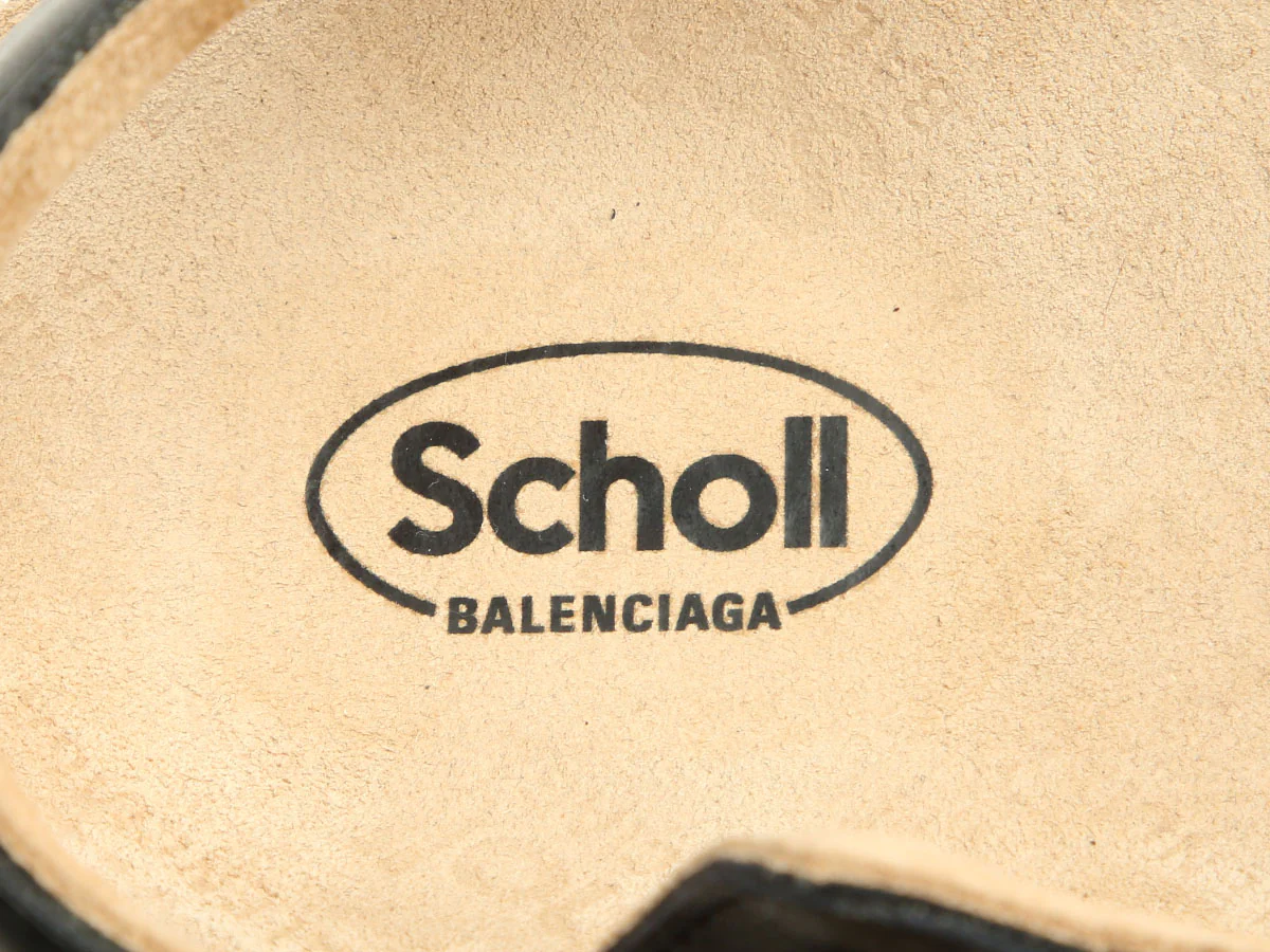 Balenciaga x Scholl Black Slingback Sandals - Image 7