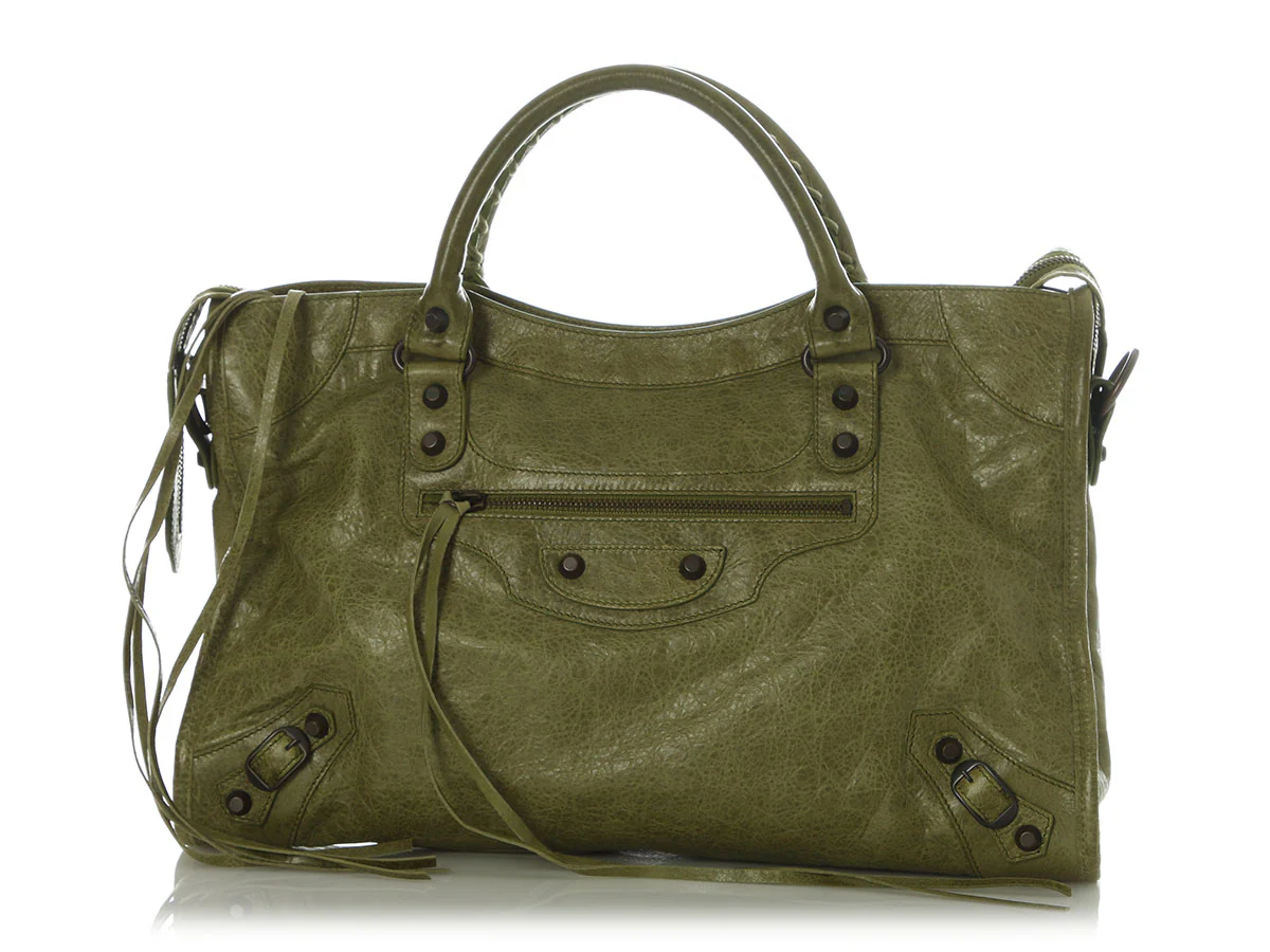 Balenciaga 2010 Light Olive Agneau Classic City - Image 2