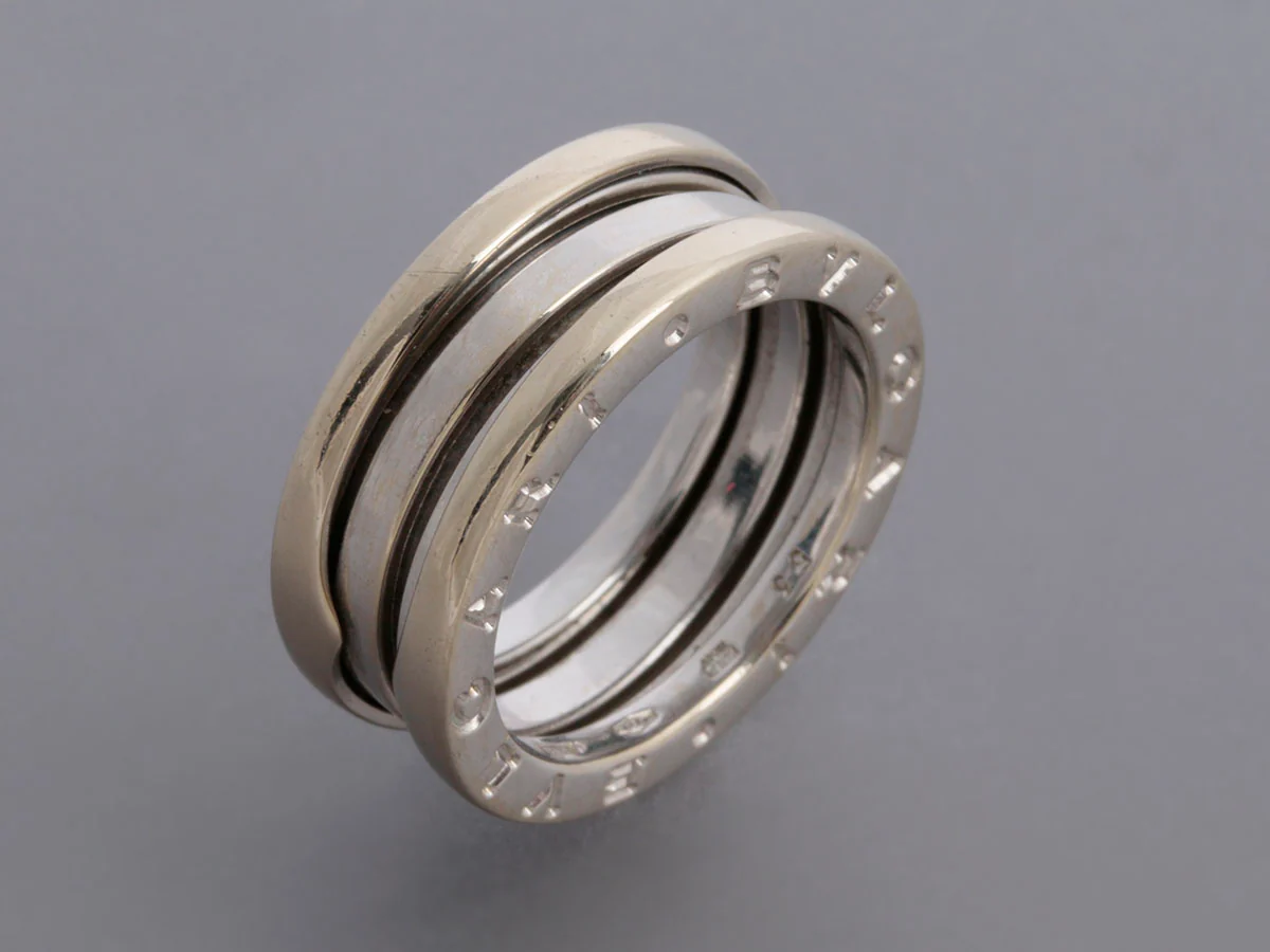 Bulgari 18K White Gold B.zero1 Ring - Image 3