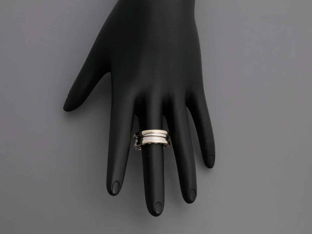 Bulgari 18K White Gold B.zero1 Ring - Image 6