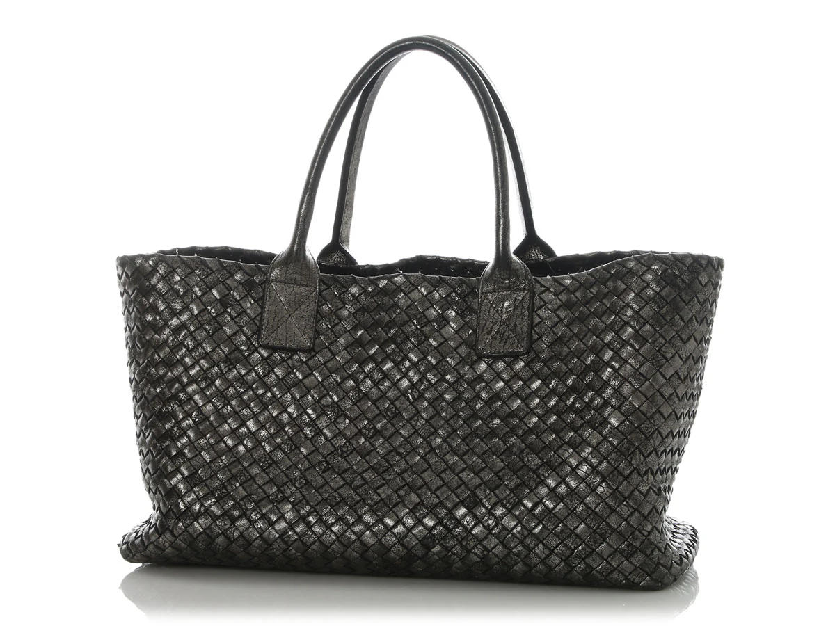 Botega Veneta Medium Pewter Moon Cabat - Image 3
