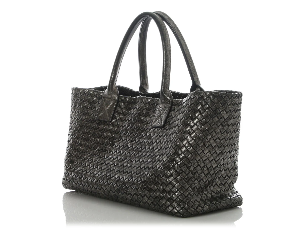 Botega Veneta Medium Pewter Moon Cabat - Image 4