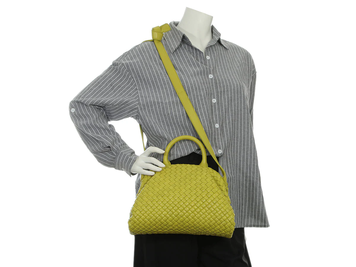 Bottega Small Kiwi Padded Intrecciato Top Handle Bag - Image 9