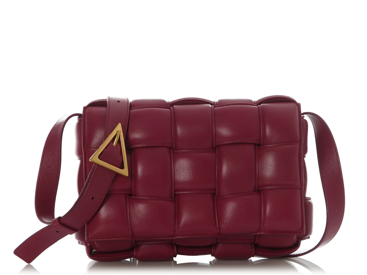 Bottega Veneta Maxi Raspberry Padded Cassette Bag