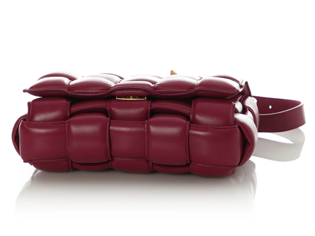 Bottega Veneta Maxi Raspberry Padded Cassette Bag - Image 6