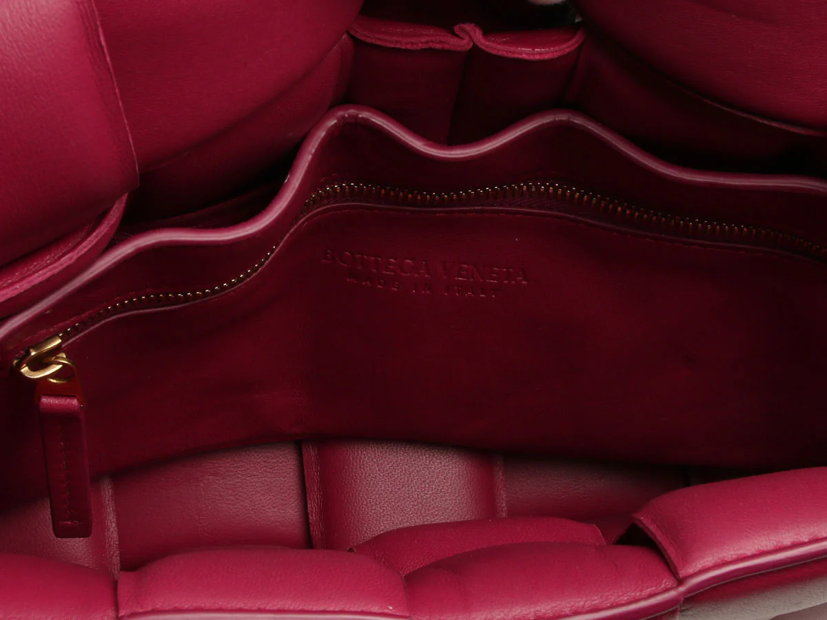 Bottega Veneta Maxi Raspberry Padded Cassette Bag - Image 8