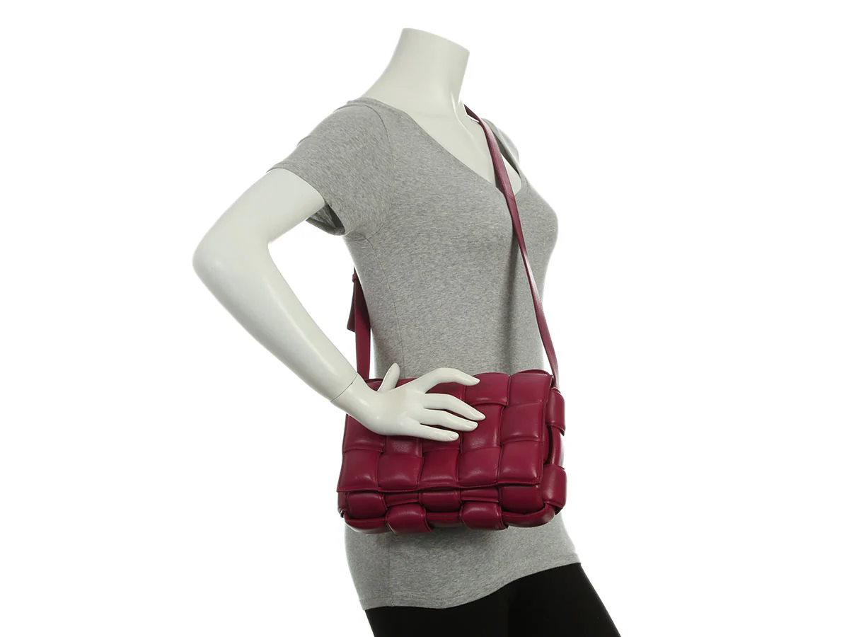 Bottega Veneta Maxi Raspberry Padded Cassette Bag - Image 9