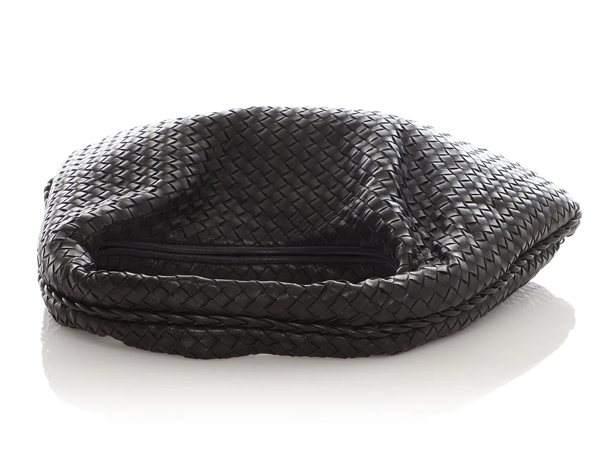 Bottega Veneta Medium Black Veneta Hobo - Image 7