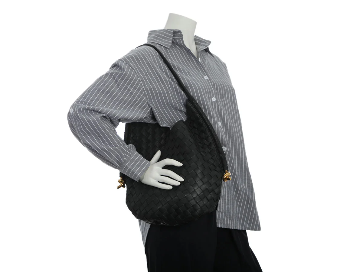 Bottega Veneta Medium Green Intrecciato Solstice Tote - Image 9
