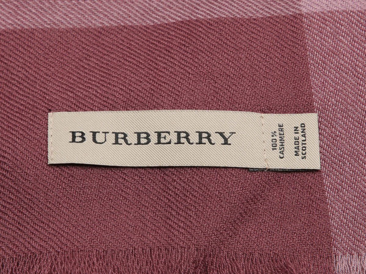 Burberry Dusky Heather Cashmere Shawl - Image 2