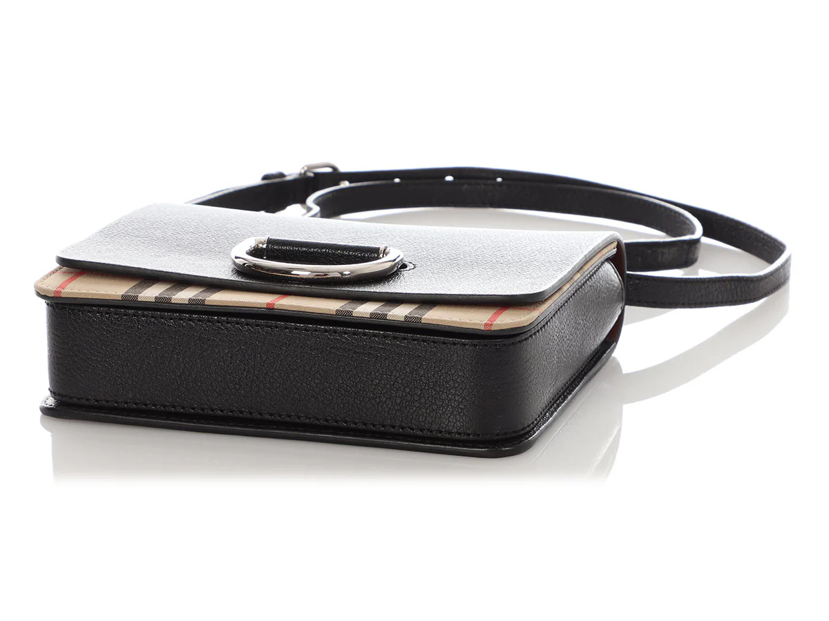 Burberry Medium Black D-Ring Crossbody Bag - Image 6