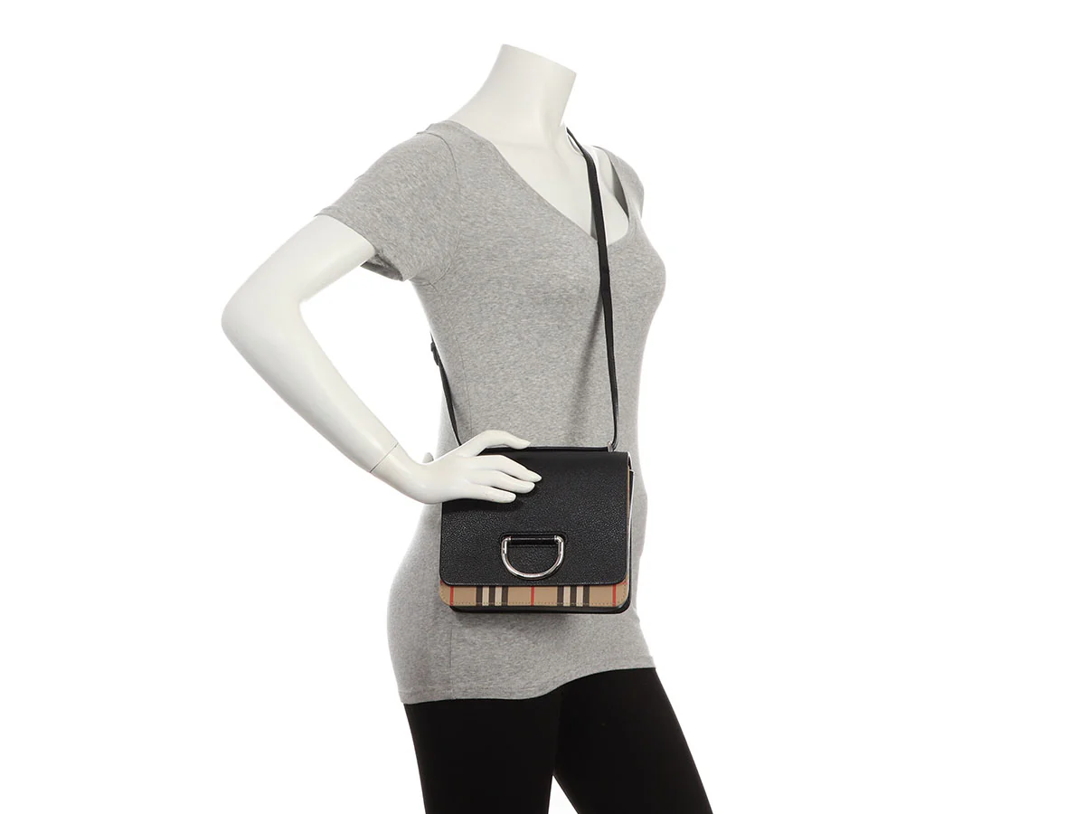 Burberry Medium Black D-Ring Crossbody Bag - Image 9