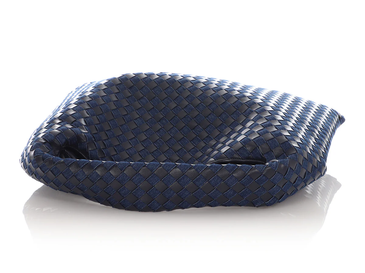Bottega Veneta Large Denim Leather Hobo - Image 7