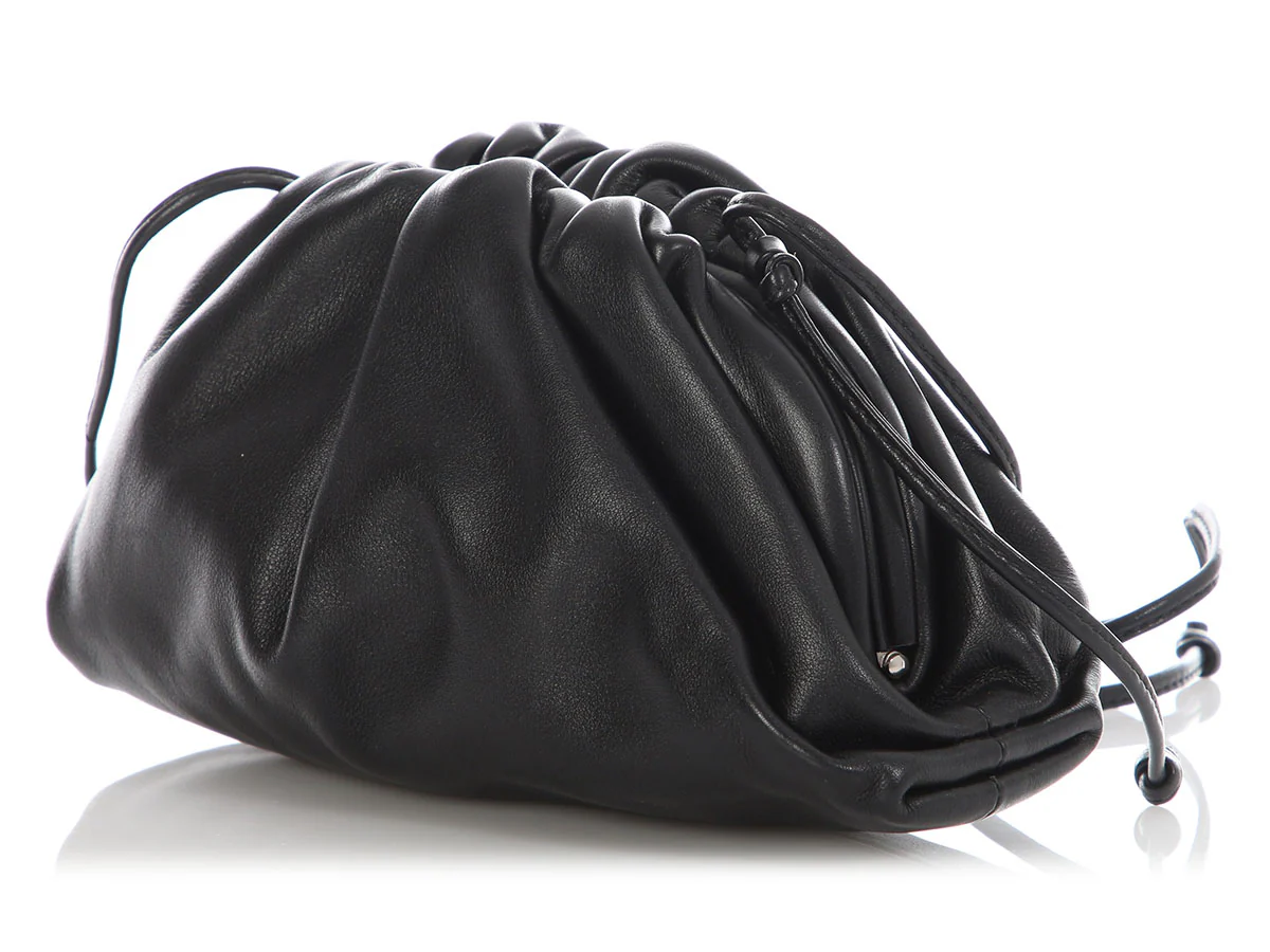 Bottega Veneta Black The Mini Pouch - Image 3