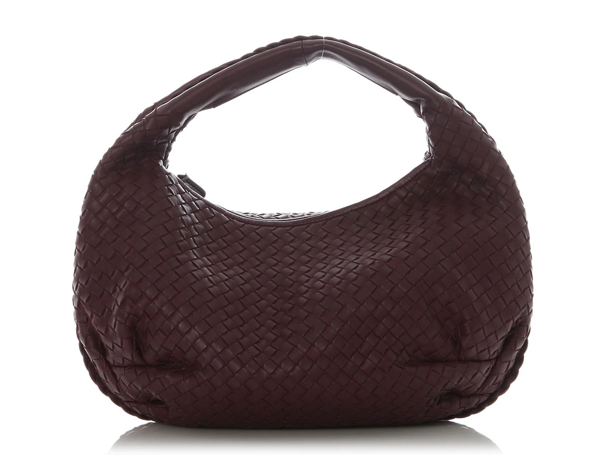 Bottega Veneta Medium Eggplant Veneta Hobo