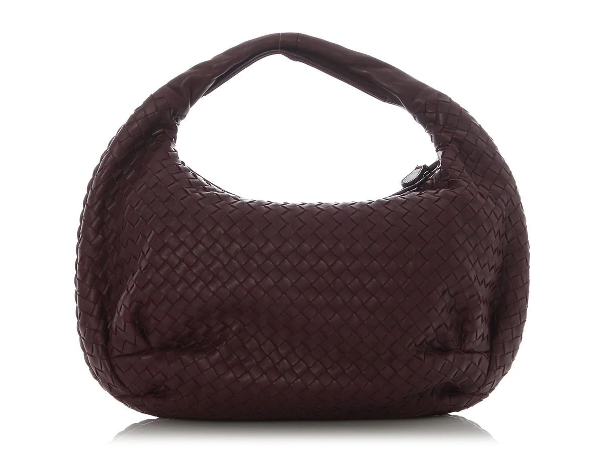 Bottega Veneta Medium Eggplant Veneta Hobo - Image 4