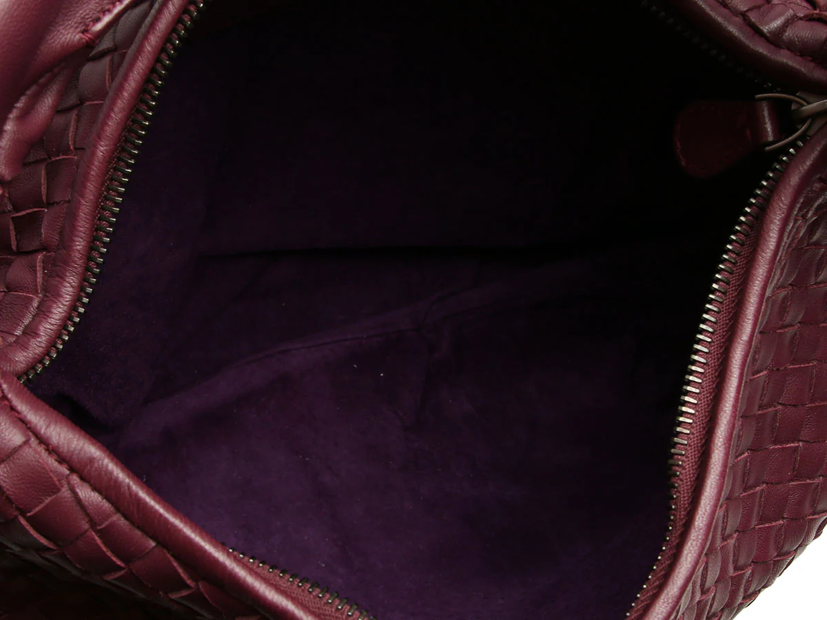 Bottega Veneta Medium Eggplant Veneta Hobo - Image 8