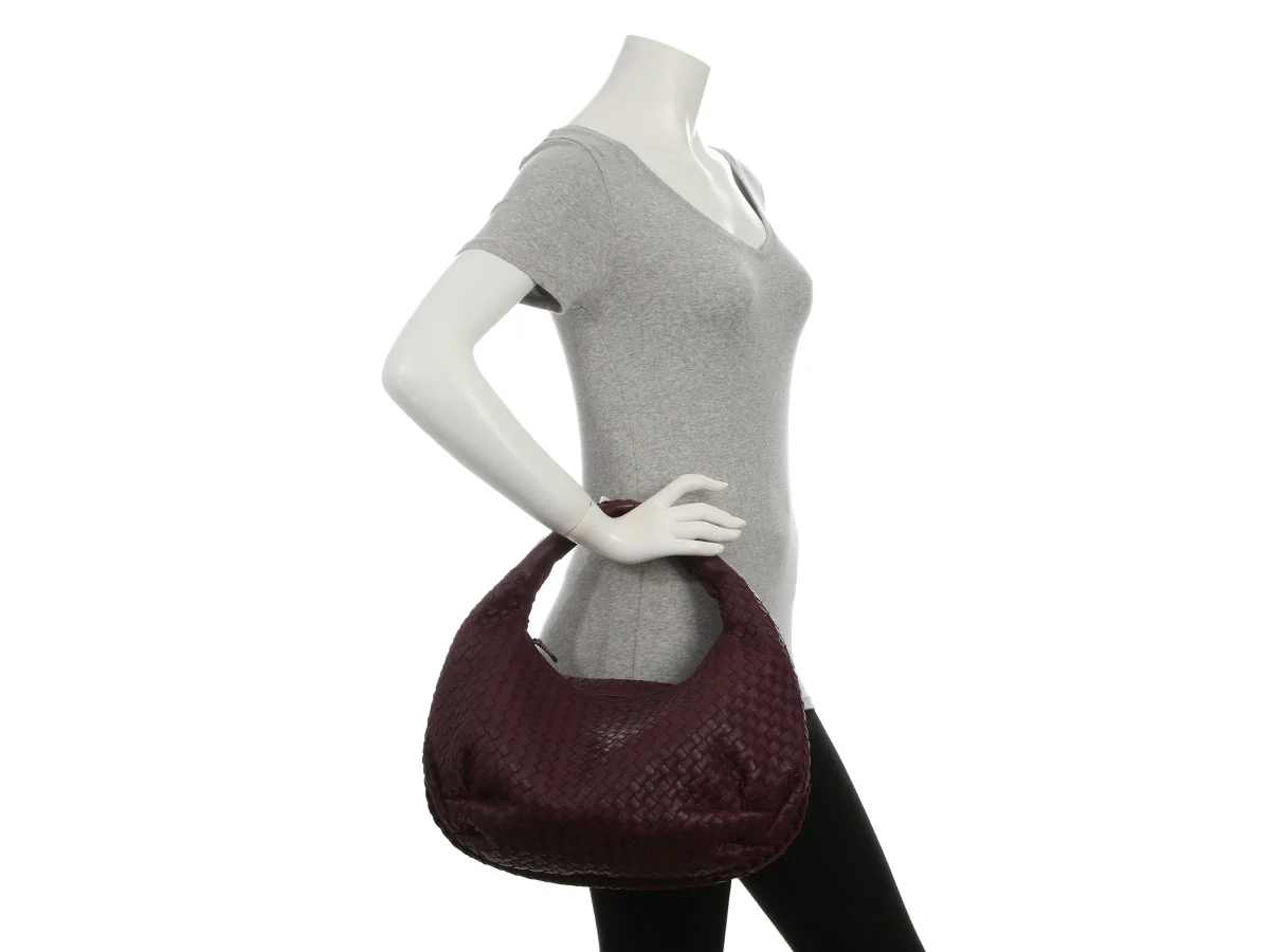 Bottega Veneta Medium Eggplant Veneta Hobo - Image 9