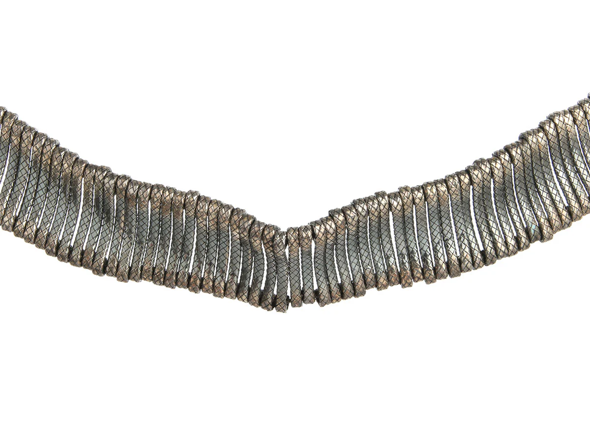 Bottega Veneta Sterling Silver Flex Choker