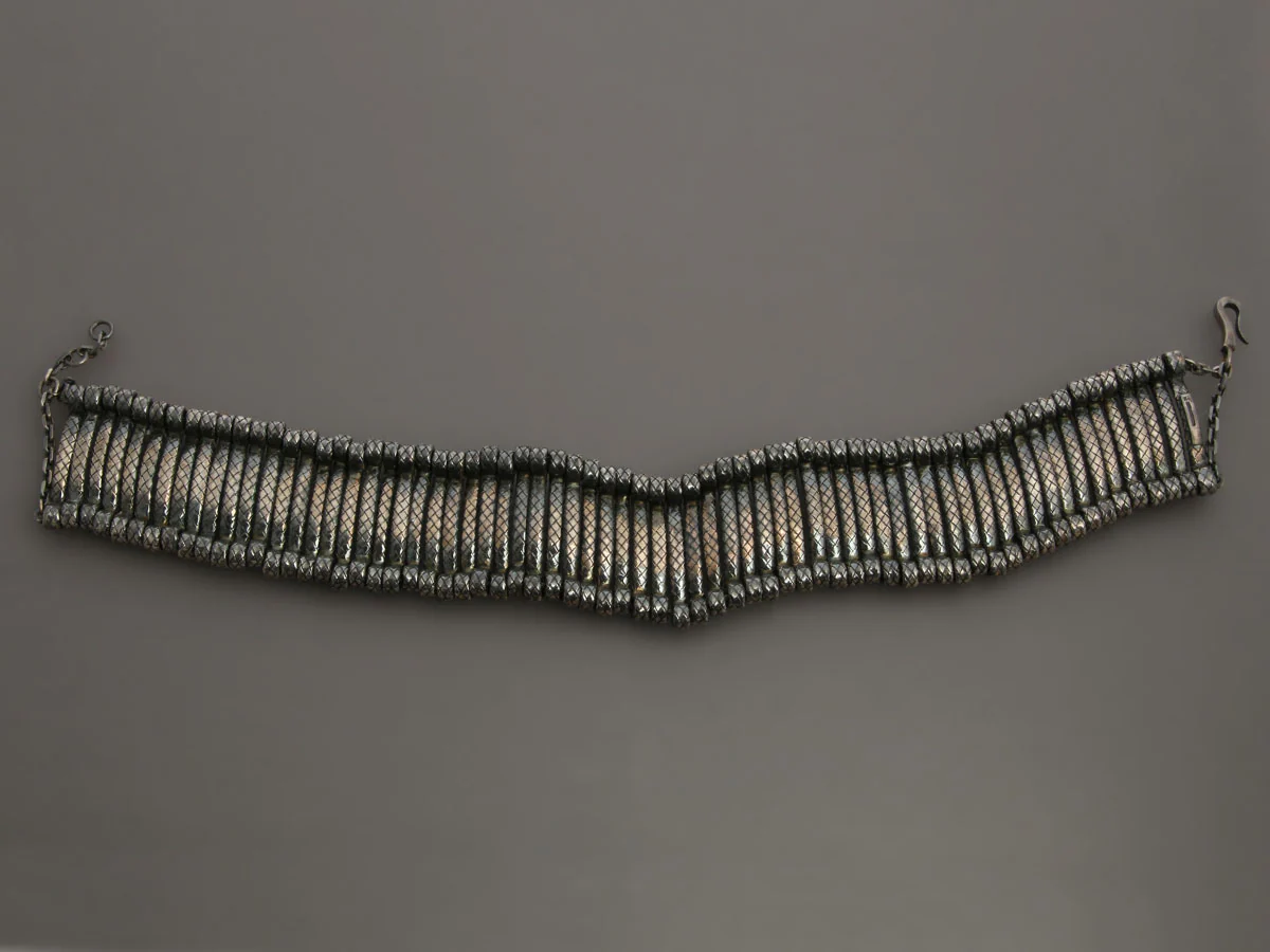 Bottega Veneta Sterling Silver Flex Choker - Image 5