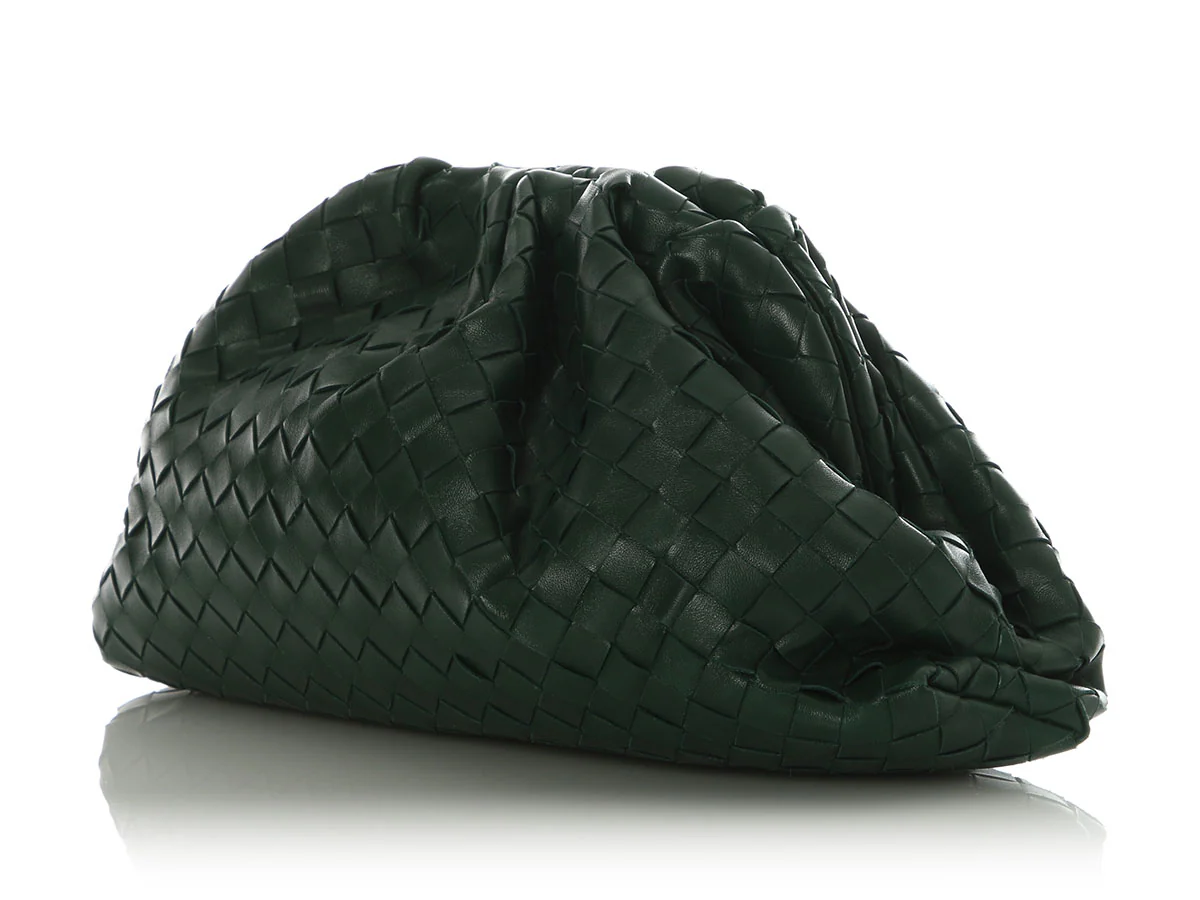Bottega Veneta Green The Pouch Clutch - Image 3
