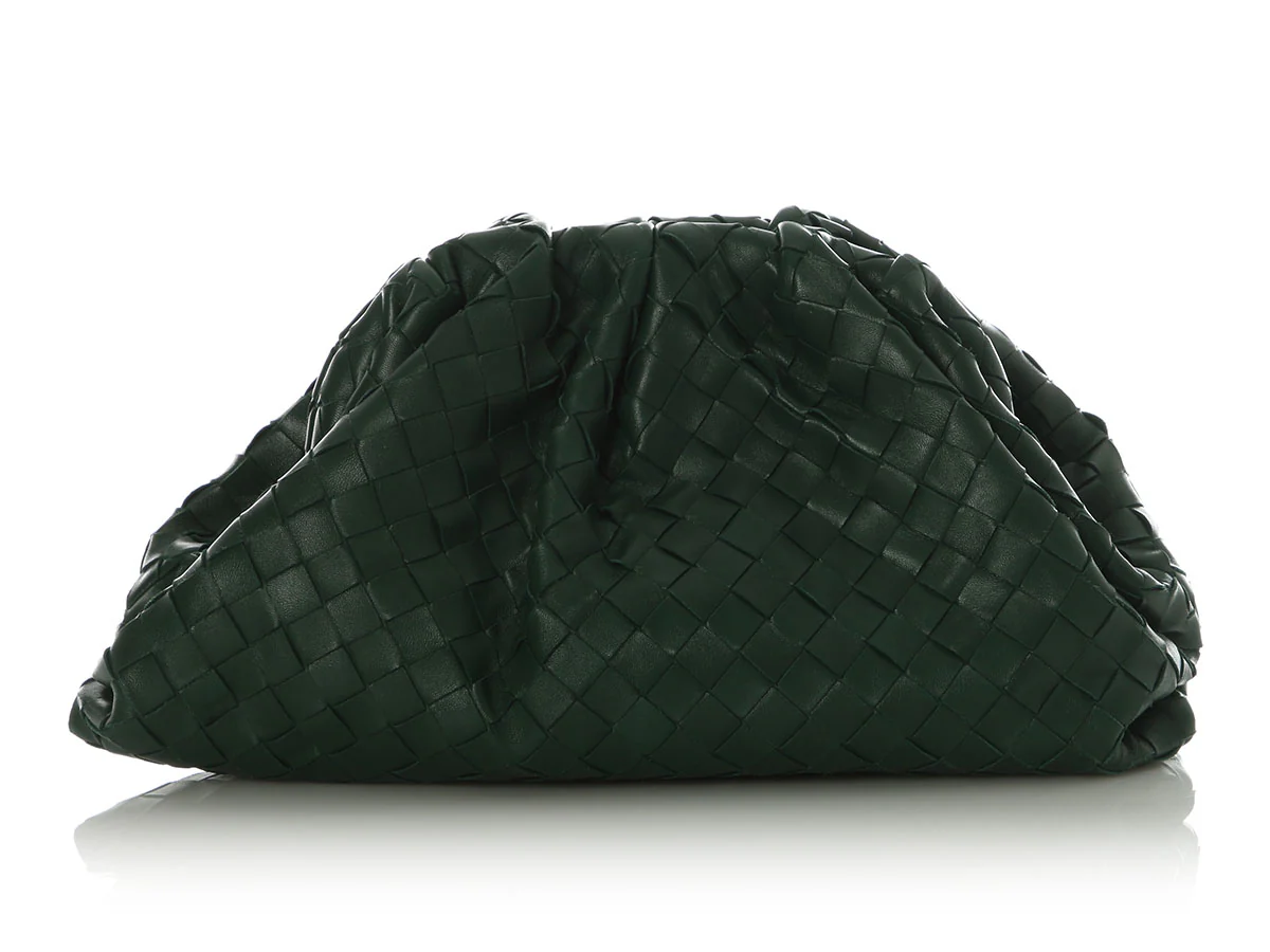 Bottega Veneta Green The Pouch Clutch - Image 4