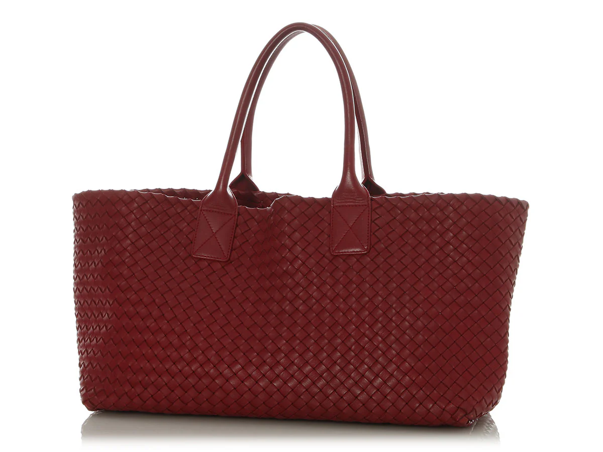 Bottega Veneta Medium Dark Red Cabat - Image 2