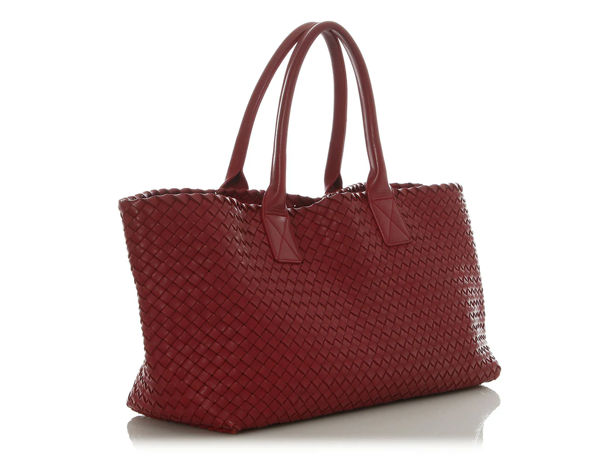 Bottega Veneta Medium Dark Red Cabat - Image 5