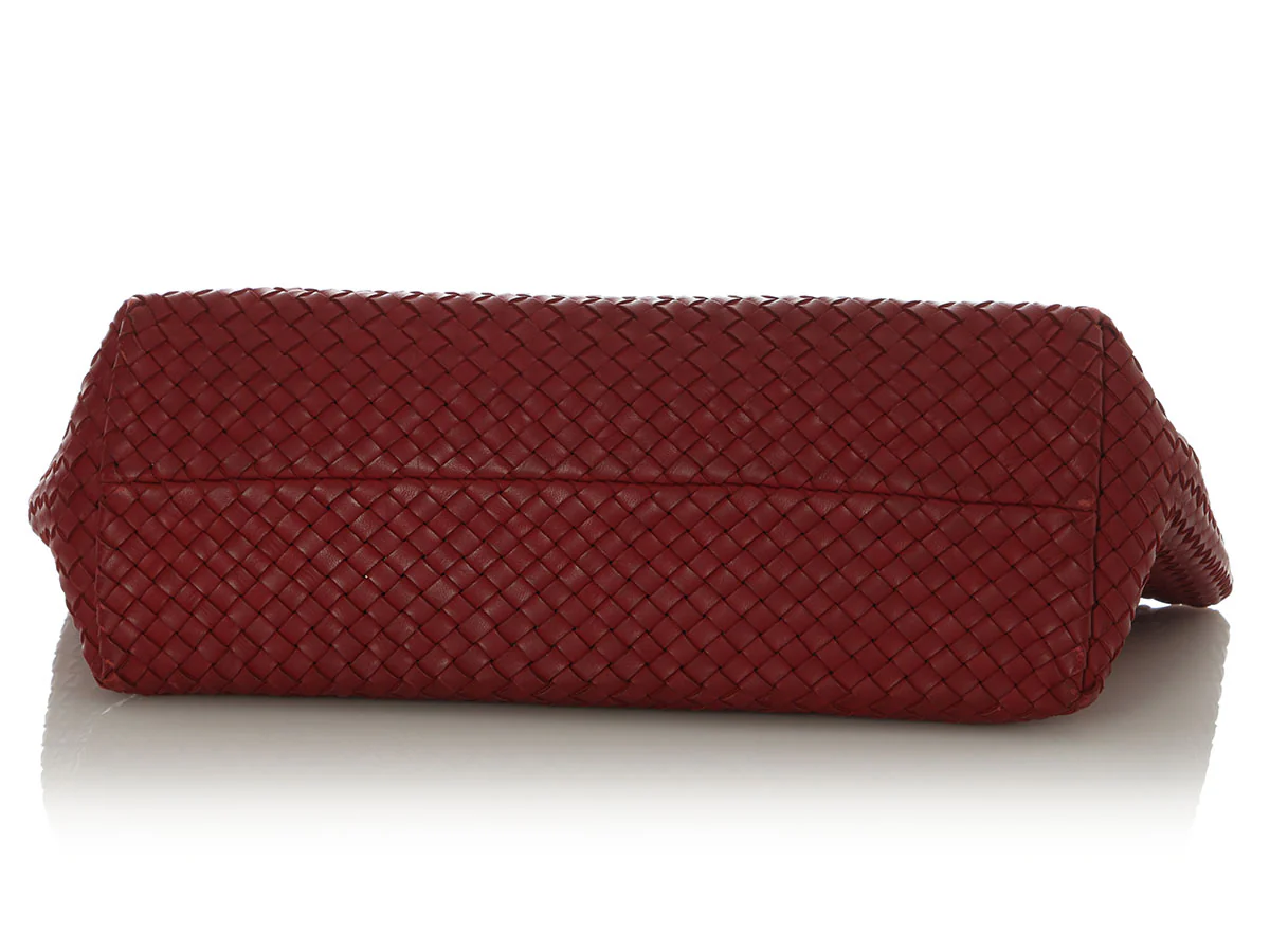 Bottega Veneta Medium Dark Red Cabat - Image 6