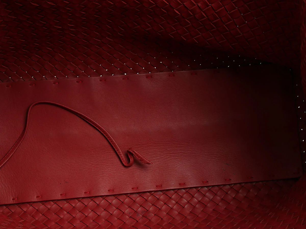 Bottega Veneta Medium Dark Red Cabat - Image 8