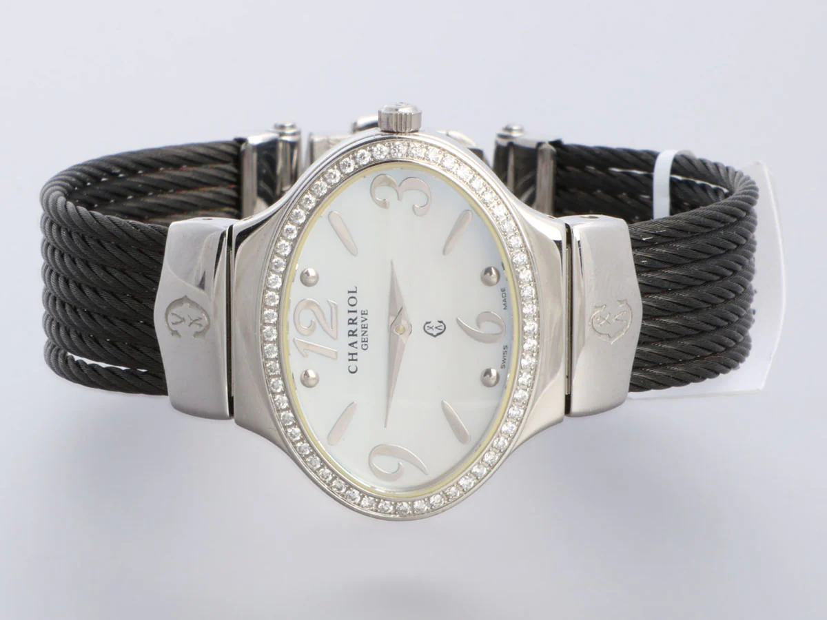 Charriol Darling Stainless Steel Diamond Oval Watch - Image 2