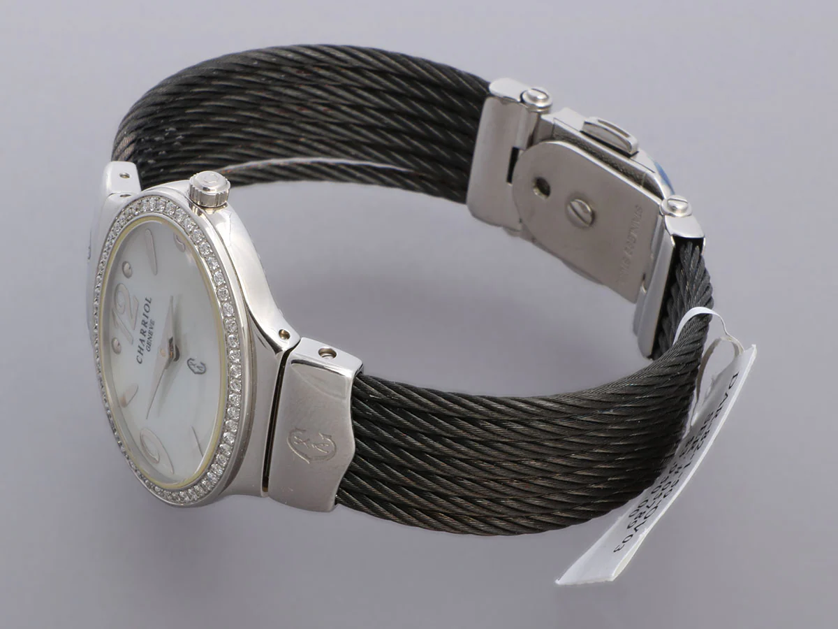 Charriol Darling Stainless Steel Diamond Oval Watch - Image 3